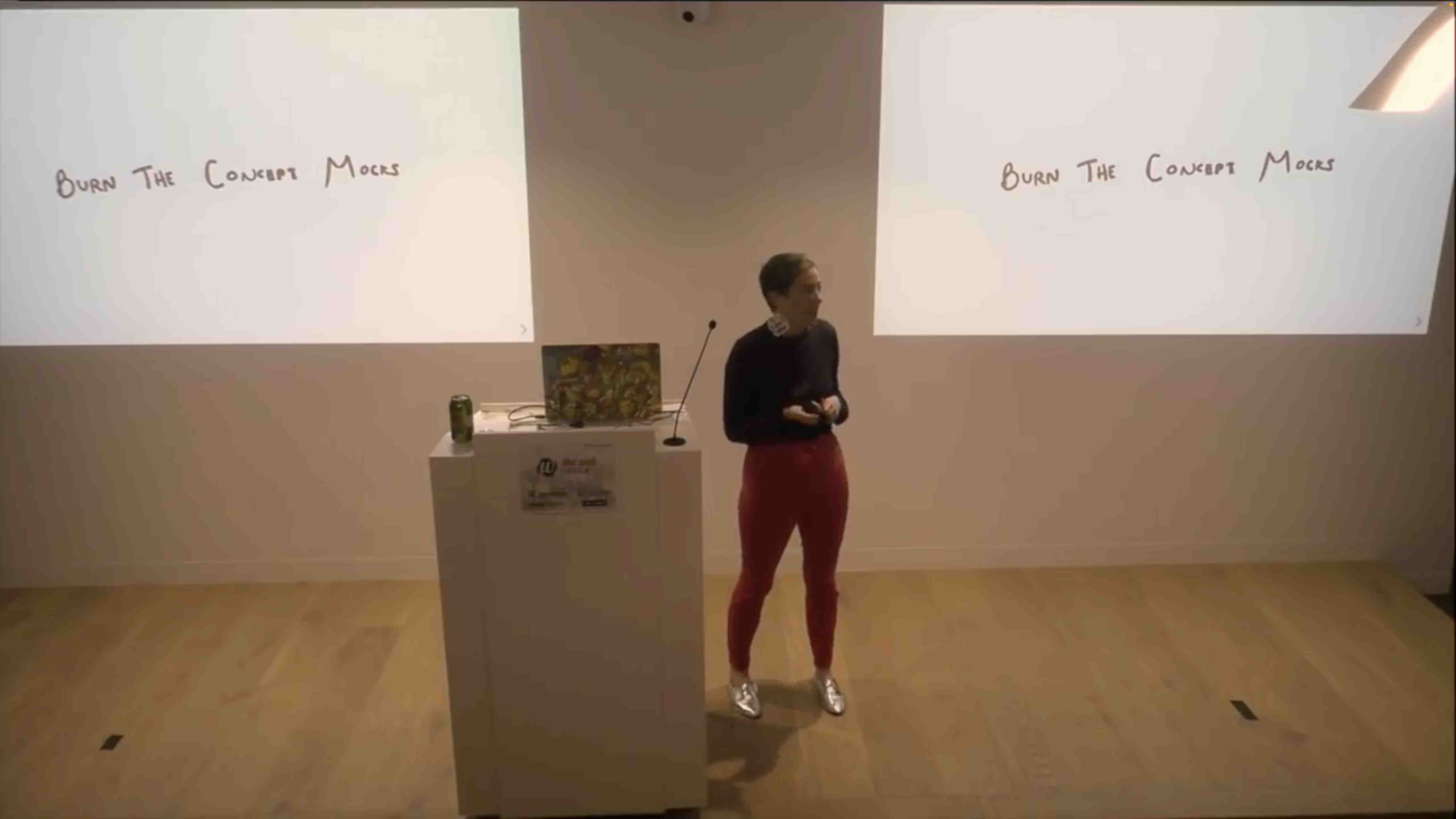 Presenting "Burn the Concept Mocks" at Be Responsive, 2018